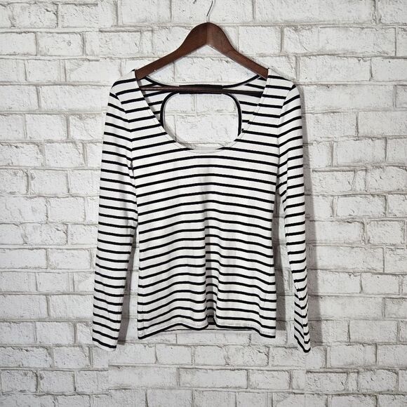 V. Secret stripe open back long sleeve top - Picture 5 of 15